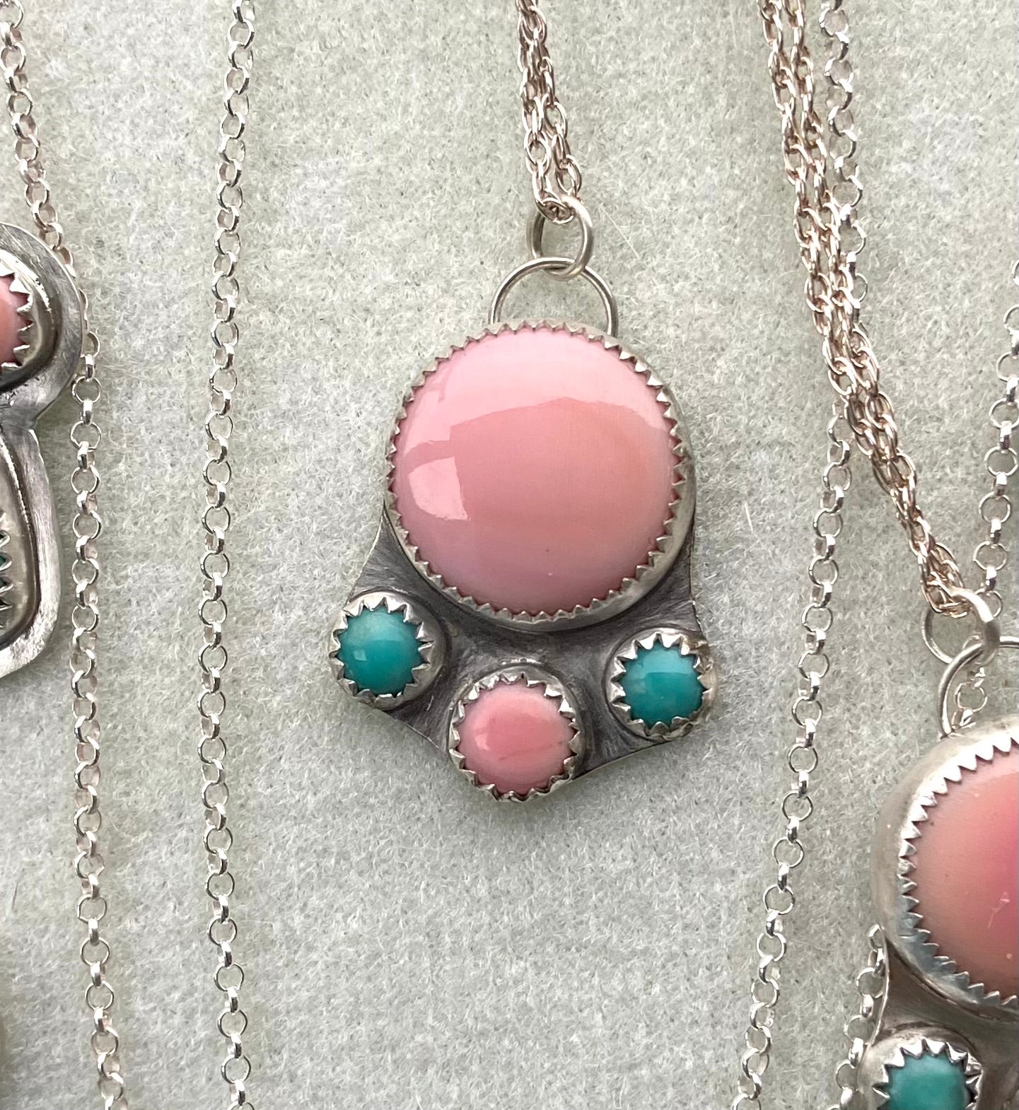 Pink Conch/Sonoran Necklace
