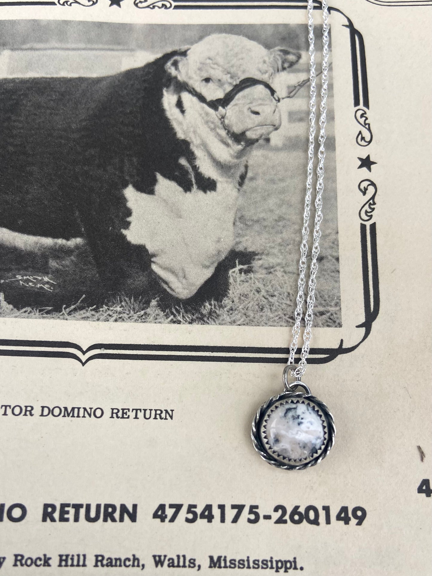 White Buffalo everyday necklace