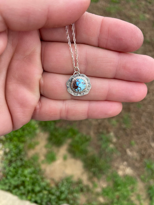 Golden Hills stamped necklace