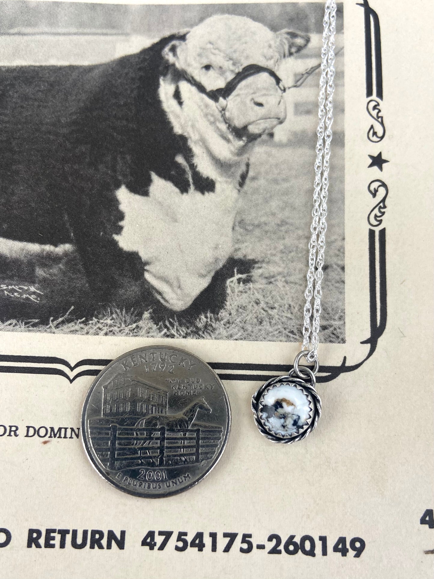 White Buffalo everyday necklace