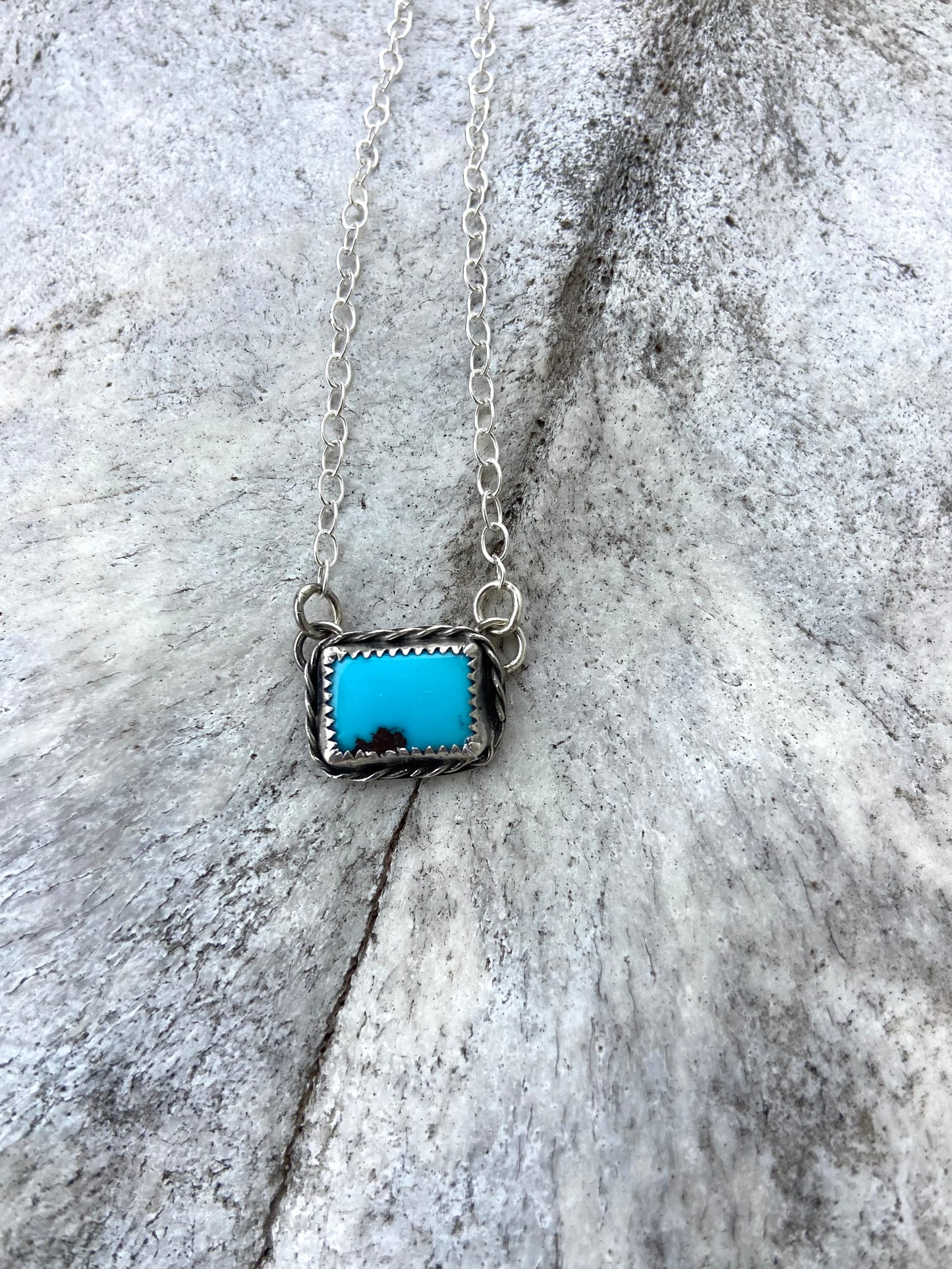 Egyptian Turquoise, bar necklace