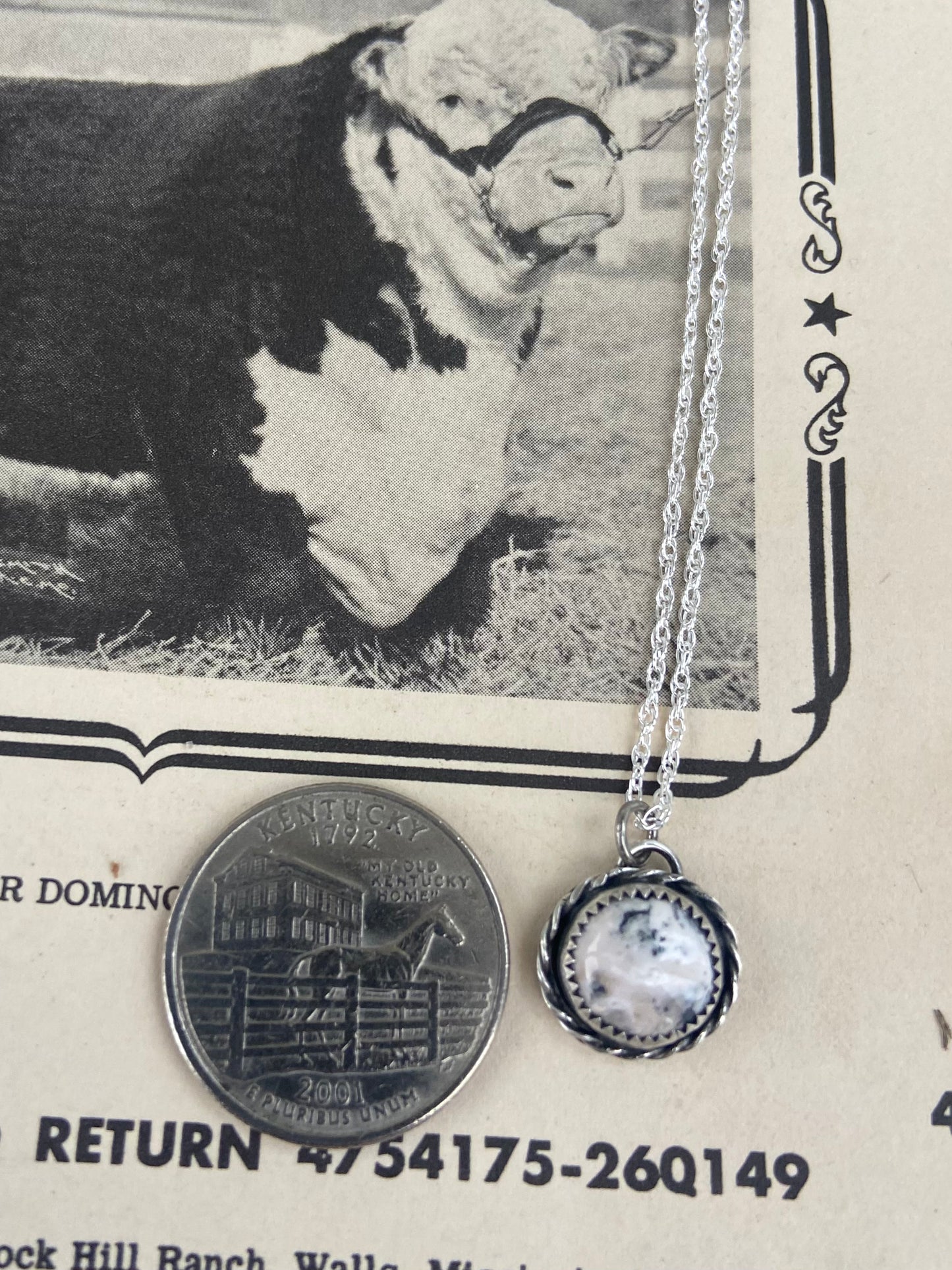 White Buffalo everyday necklace