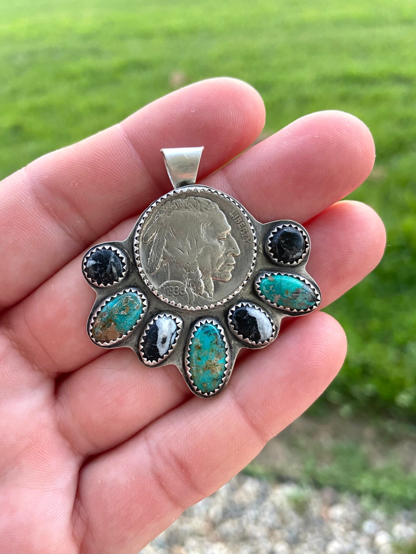 A Tale of Three Chiefs Nickel Pendant